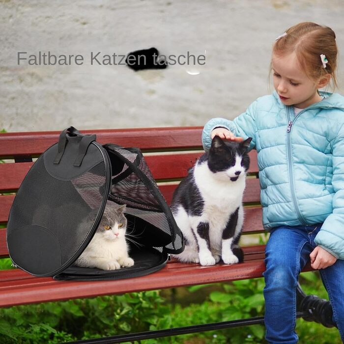 Транспортна сумка для котів Mesh, дихаюча переноска для кошенят та маленьких собак, для подорожей та активного відпочинку