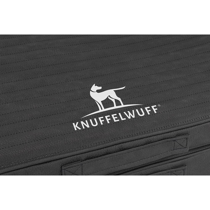 Ортопедичний килимок для собак Knuffelwuff Roanoke: чорний, 100 x 80 см, знімний та миючий чохол, для великих, середніх та маленьких собак