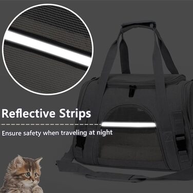 Транспортна сумка для кота APKOL, сіра, до 5 кг, складна, з плечовим ременем