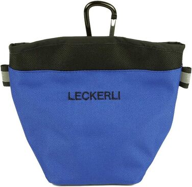 Сумка для корму та ласощів для собак з магнітним закриттям та відділенням для відходів, блакитна серія