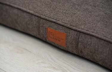 Собаче ліжко Sofi Grosse - м'яке, миється, з поліуретану, для собак середніх та маленьких порід (XXL, 130x100 см, коричневе)