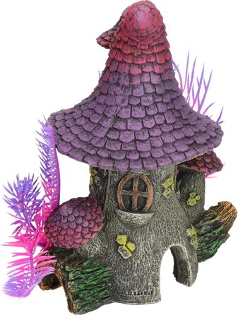 Будиночок Koboldhaus Rosewood Blue Ribbon 911791 з фіолетовим дахом для акваріума та акваріумістики