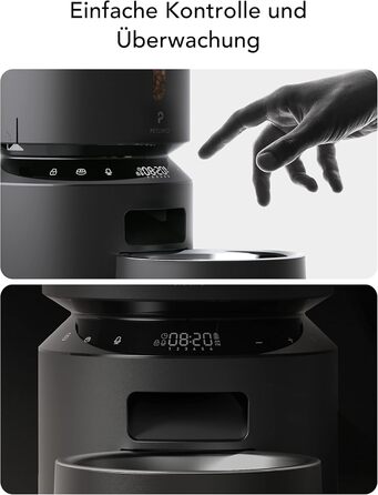 Автомат годування котів PETLIBRO для вологого корму з мискою з нержавіючої сталі, з напівпровідниковим охолодженням, Wi-Fi управління через додаток, 3 дні свіжості, годівниця для вологого корму (темно-сірий)