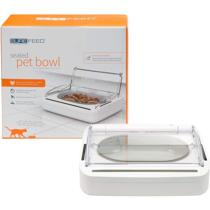Sure Petcare SureFeed годівниця для котів та маленьких собак, автоматична, герметична, біла
