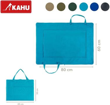 Складаний килимок для собак KAHU® (60x80 см) • Переносний килимок для собак • Килимок для собак у подорожах • Килимок-ліжко для собак • Килимок для собак, що можна прати • Колір: бірюзовий