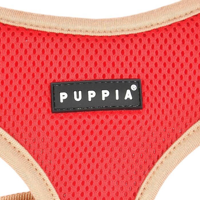 Шлейка для собак Puppia Soft Harness II - м'яка, зручна, регульована (червона, L)