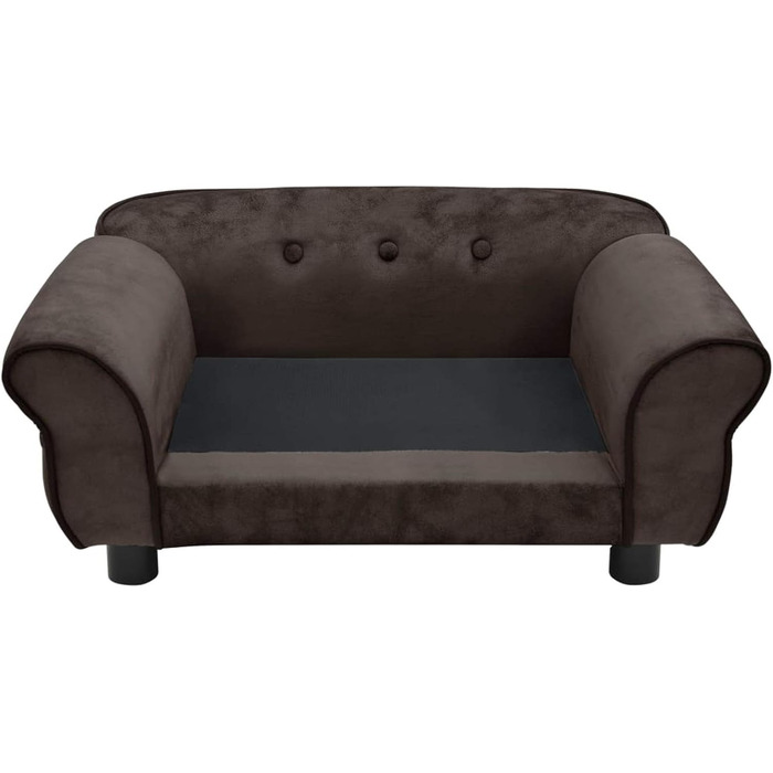 Диван для собак Tidyard: м'який лежак для домашніх тварин, коричневий, 72x45x30 см