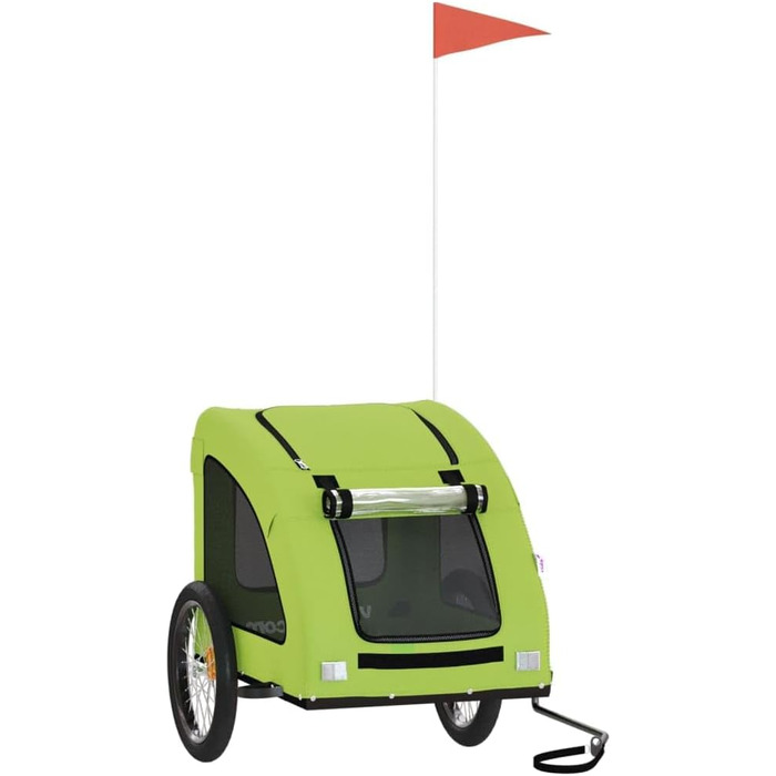 Причіп для собак Gecheer - переноска для собак до 45 кг, зелений, 137x68x72 см