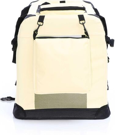 Складана переноска для собак і котів Fudajo S, 50x34x36 см, міцна, легка, з ручкою та покривалом, бежева