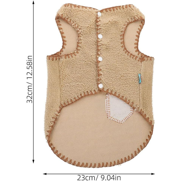 Зручна собача жилетка для маленьких та середніх собак. Тепла жилетка для домашніх тварин з бавовняної суміші, однотонна, з простим дизайном. Зимовий одяг та фотореквізит.