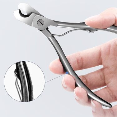 Набір для догляду за кігтями для собак та котів: кусачки та пилка, нержавіюча сталь