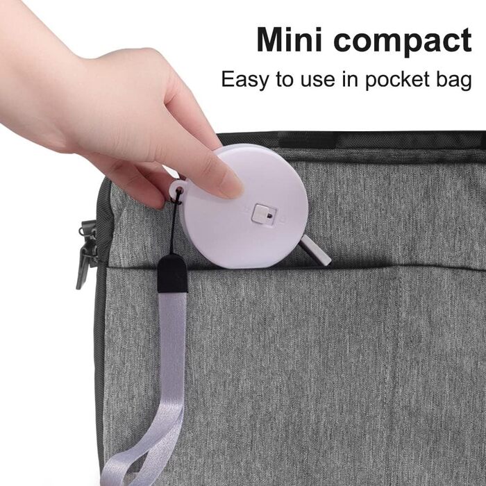 Рулетка для собак MiOYOOW, 3 м, автоматична, з відбиваючим тросом, для маленьких собак і котів, біла