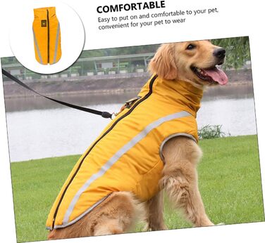 Жовтий водонепроникний дощовик для собак, дощовик для цуценят, 50x60 см