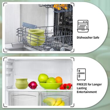 Іграшка-дозатор для собак Eckeri, інтерактивна головоломка для собак, збагачення для собак, іграшка-дозатор з кубиками для собак, безпечний силікон (L, зелений)