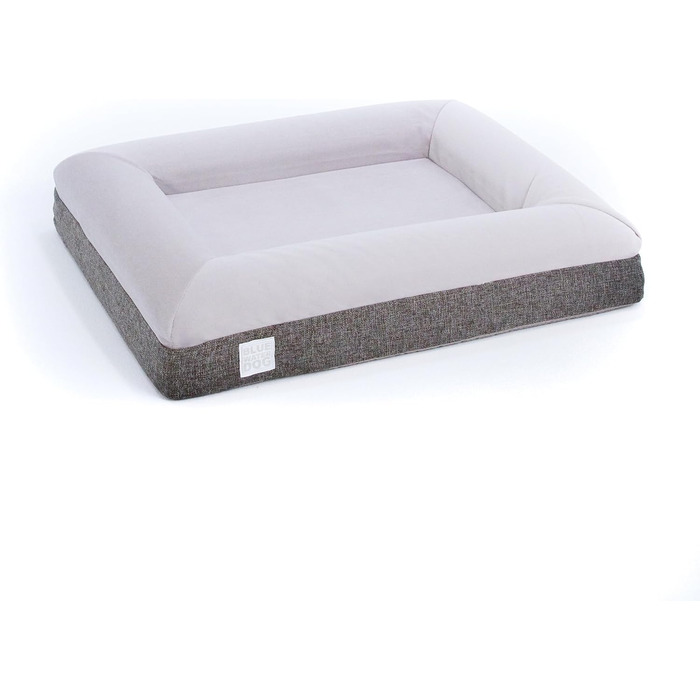 Ортопедичне ліжко для собак з memory foam, водонепроникним підкладкою, знімним чохлом на YKK-блискавках, розмір M (94 x 76 x 15 см)