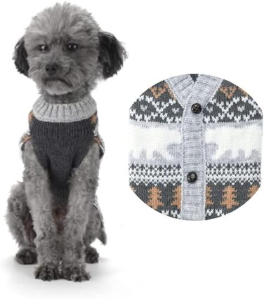 Пуловер для собак на Новий Рік: теплий світер для цуценят та собак середніх розмірів (XXL, Ейсбер)