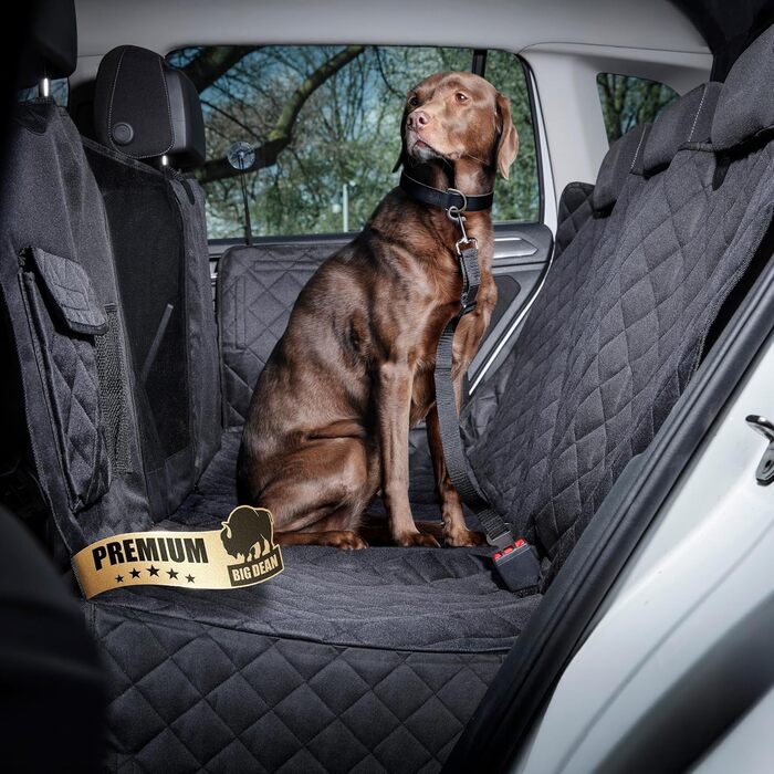 Захисна накидка на заднє сидіння авто BigDean Premium - водовідштовхувальна, для собак, універсальна