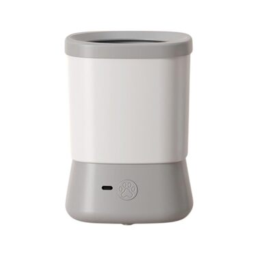 Автоматичний очищувач лап для собак | 2 швидкості, сірий | для дому, подорожей, після прогулянок