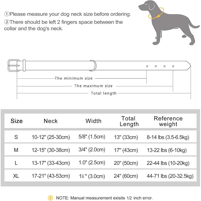 Нашийник для собак Didog з м'якої шкіри, дихаючий, міцний, з регульованою металевою застібкою, зелений, L, 33-43 см, 10-20 кг
