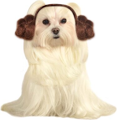 Костюм Юди для собак Rubie's Star Wars, розмір M/L (костюм Леї для собак, S/M)