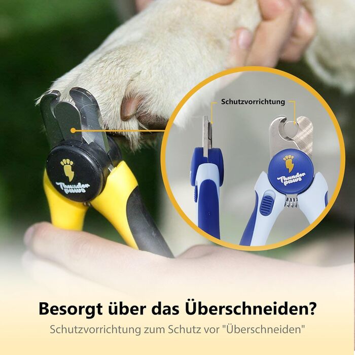Професійна кусачка для догляду за кігтями собак Thunderpaws з захистом, блокуванням та пилочкою (Середній-Великий, Зелений). Також доступна для собак малих та середніх розмірів (Блакитна)