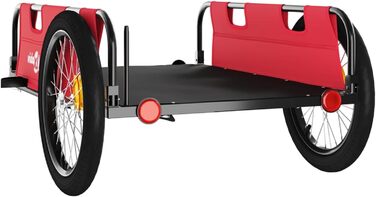 Причіп для велосипеда ARKEM, червоний, з тканини Oxford та сталевим з'єднувачем. Причіп для велосипеда, кошик для собак