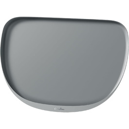 Підкладка під миску для котів DownyPaws, силіконова, 62 x 43 см, сіра. Захист від розливу води та корму, легко миється, BPA-free