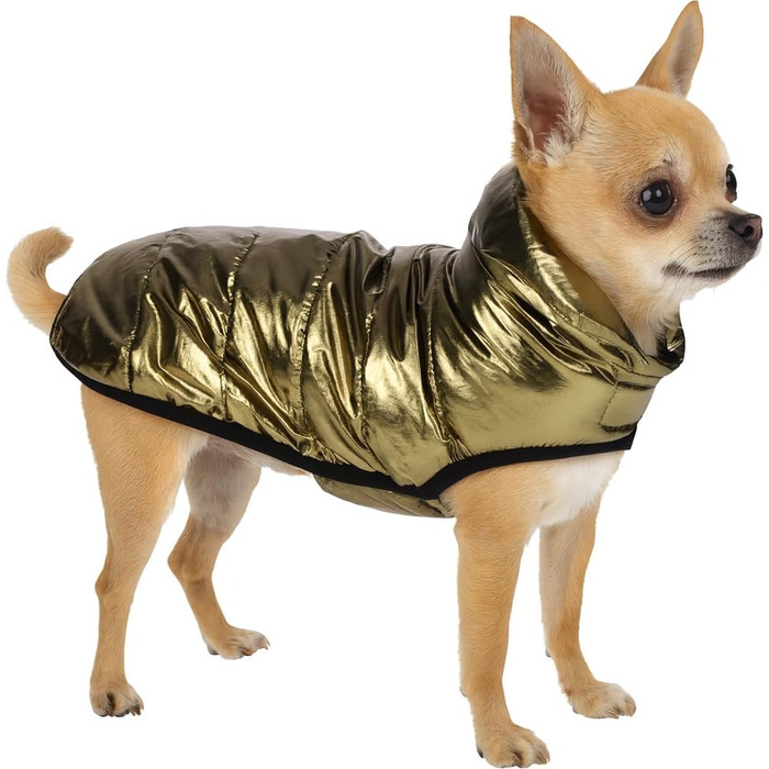 Зимовий одяг для собак Wasa – водонепроникний, теплий та зручний – Flamingo (золотий, A:20 см)