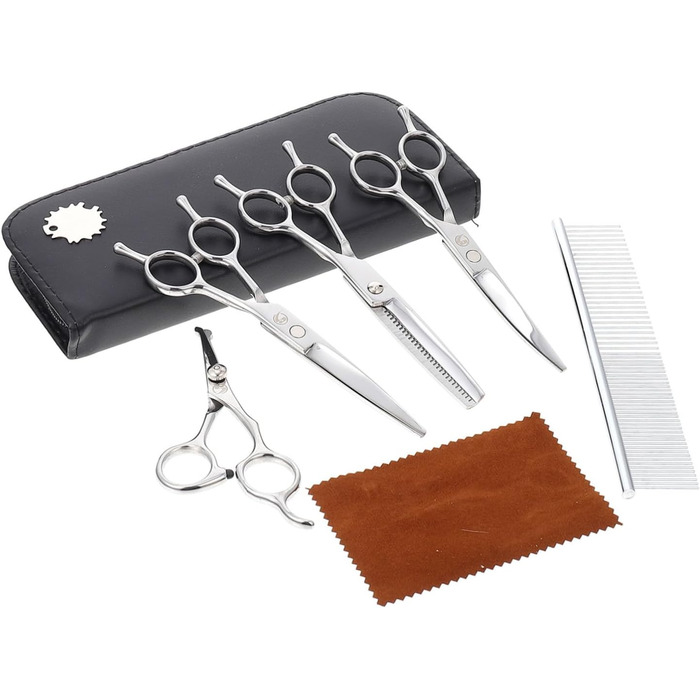 Набір для стрижки тварин Happyyami з косичками: професійний, з нержавіючої сталі, безпечний для комфорту вашого улюбленця