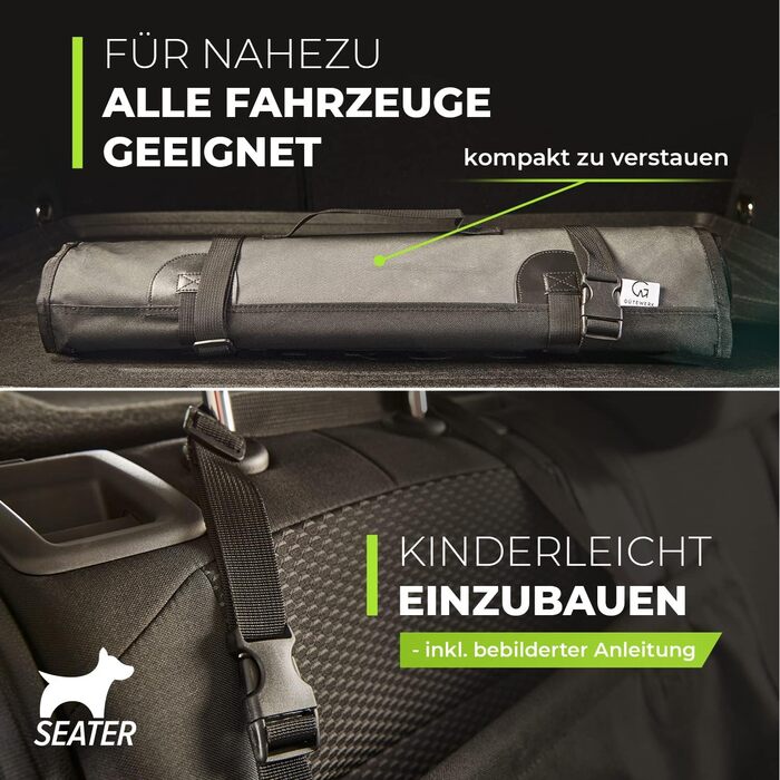 Автокрісло для собак GüteWerk: надійний захист та комфорт для маленьких та середніх собак (до 45 см)