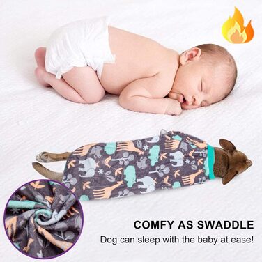 Світер LovinPet для великих порід собак, легкий фланелевий одяг, дихаючий матеріал з принтом 'Бегемот-Зоо', синій, X-Large