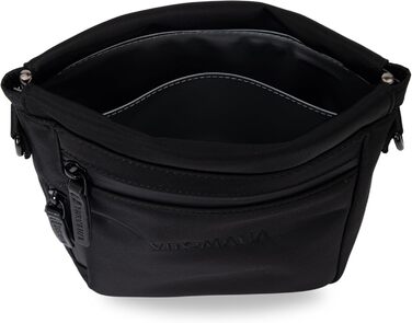 Сумка для собак Deluxe: багатофункціональна сумка через плече з кишенею для ласощів, сумкою для прогулянок, сумкою для корму, диспенсером для пакетів та магнітною застібкою - ідеально для прогулянок та тренувань (Чорний)