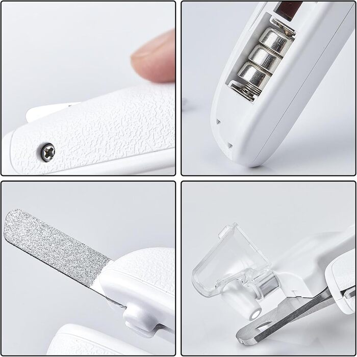 Триммер для собак та котів з підсвічуванням LED | Професійний триммер для догляду за кігтями | Для дому, подорожей та кемпінгу