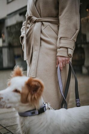 Нашийник для собак HUNTER Neopren Vario Plus, лаванда/сірий, S-M