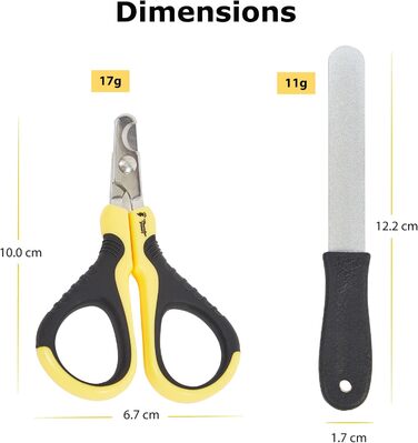 Професійний обрізчик кігтів для котів Thunderpaws з заостреним ножем та пилочкою, підходить для котів та дрібних тварин