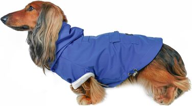 Водонепроникна куртка для собак DJANGO Highland, оливковий, розмір M, з капюшоном та отвором для шлейки