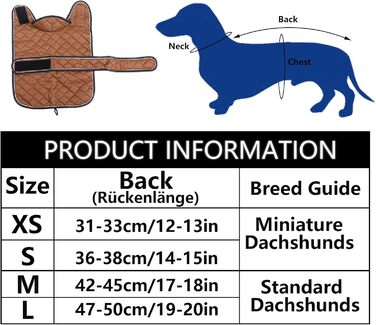 Зимовий теплий одяг для такс (дрібних та середніх) - куртка з плюшем, регульованим поясом та отвором для повірця, колір зелений, розмір L, колір коричневий