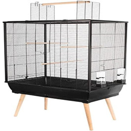Клітка для птахів Zolux Neo Jili L, 78×47,5×112 см, чорна