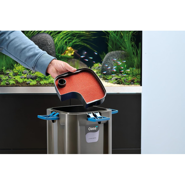 Зовнішній фільтр для акваріума OASE BioMaster² Thermo 600 з підігрівачем 300 Вт та передфільтром, для прісноводних та морських акваріумів до 600 л