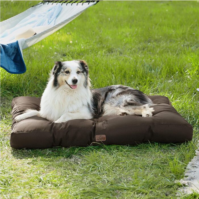 Килимок для собак BEDSURE великих порід, 120x90 см, водонепроникний, коричневий, 10 см заввишки, XL, для активного відпочинку