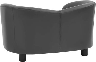 Собаче ліжко vidaXL, коричневе, 67x41x39 см, штучна шкіра, диван для собак та домашніх тварин