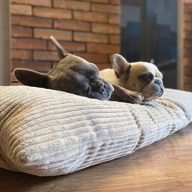 Килимок для собак 4L Textil ZOE: м'який, зручний, з блискавкою, для великих собак, з можливістю прання (графіт, смужки)