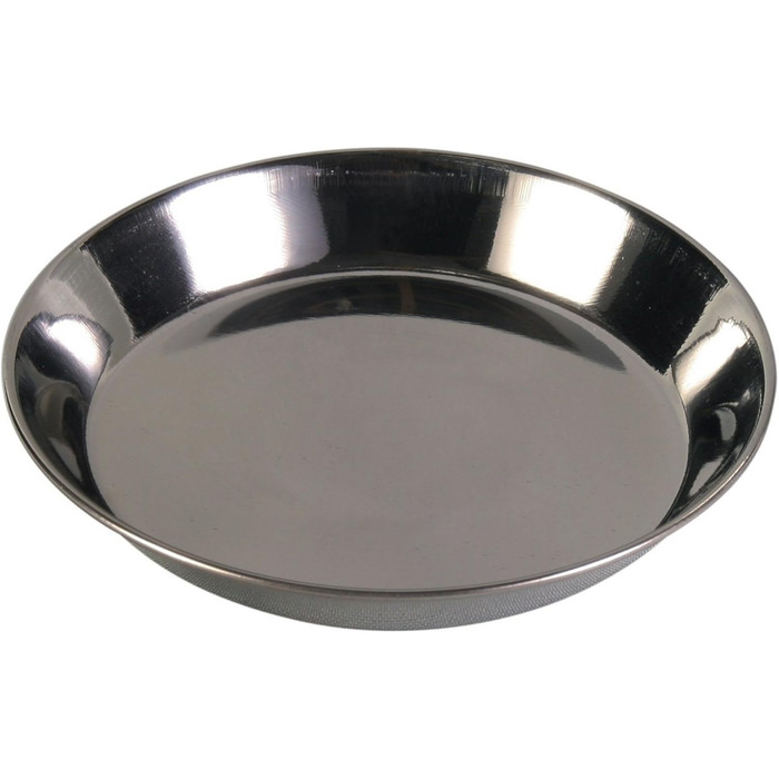 Миска для тварин TRIXIE з нержавіючої сталі з пластиковим покриттям, 2.2 л, діаметр 23 см, висота 8 см, різноманітні кольори, 1 шт.