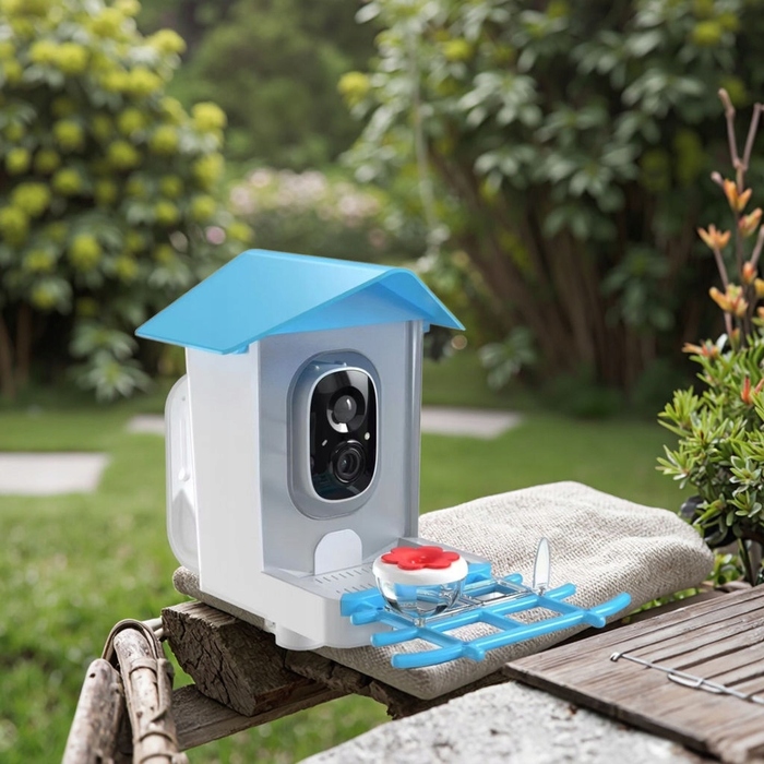 RobiCam BirdNest Vision – інтелектуальна годівничка для птахів із сонячною панеллю та Full HD камерою