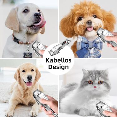 Професійна машинка для стрижки собак та котів KitSky Leise, бездротова, для довгошерстих порід