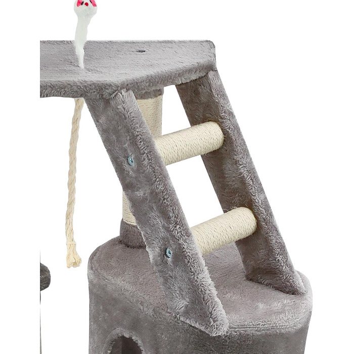 Дряпка для котів Beltom® Kratzbaum - ігровий комплекс, 120 см, сірий