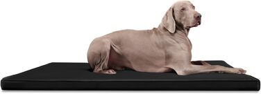 Ортопедичний лежак для собак Tierlando® Carlos Ortho-Medic, штучна шкіра, розмір XXL (150x100 см), чорний