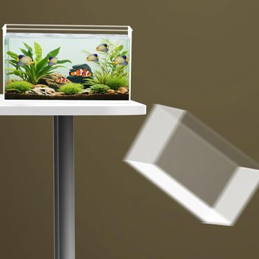 Акваріум Luckxing 29x15x15 см: прямокутний, без рамки, для риб та рослин