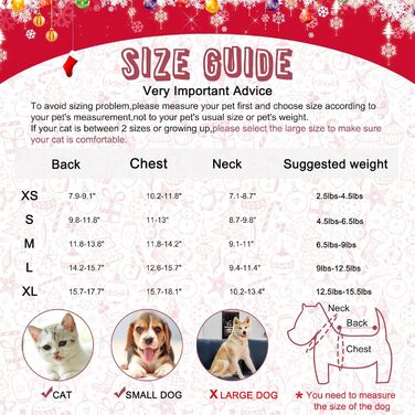 Пуловери для котів та собак HYLYUN (2 шт.) з новорічним дизайном: сніжинки, олень. Теплі зимові костюми для маленьких котів та собак