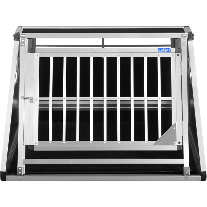 Транспортний бокс Transportbox N59 для собак, алюміній, 82x98x65 см, з аварійним виходом та захистом бампера